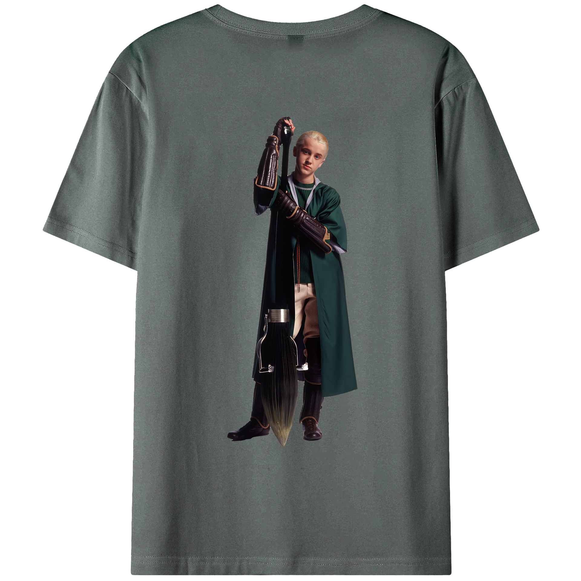 （画像用） Harry Potter ハリー・ポッターシリーズ 綿100％ メンズ半袖Tシャツ（バックプリント） 通気性